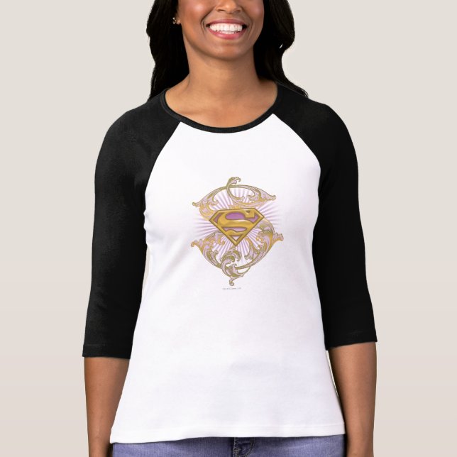 T-shirt Logo Supergirl Starbust (Devant)