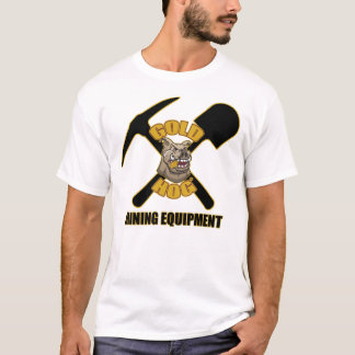 T-shirt Logo T de base de mine de porc d'or