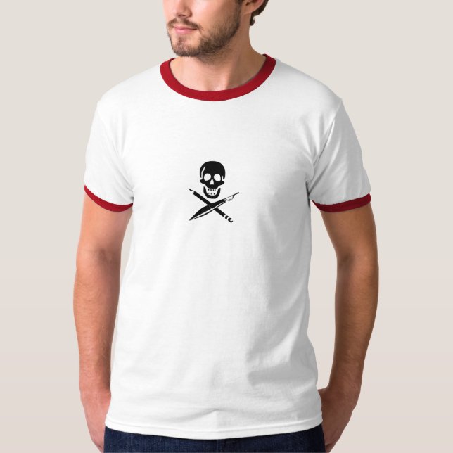 T-shirt Logo T de grève de WGA (Devant)