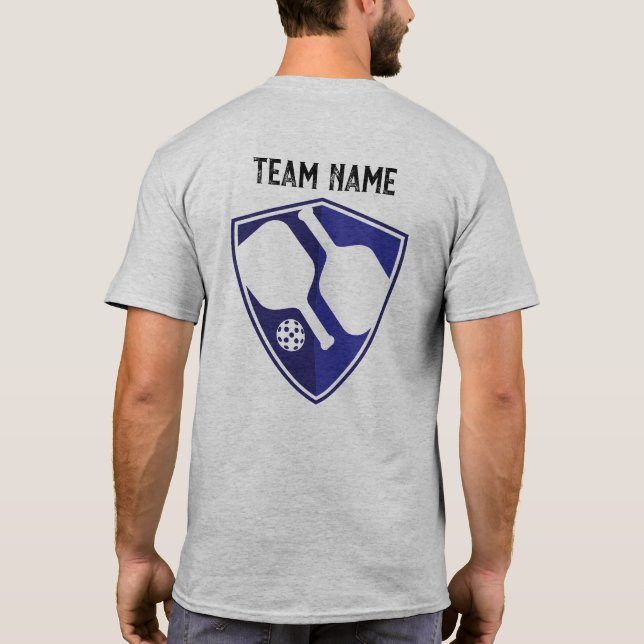 T-shirt Logo Team Custom Shield - Ajoutez simplement votre (Dos)
