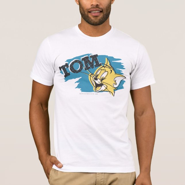 T-shirt Logo Tom Bleu et Jaune (Devant)