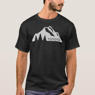 T-shirt Logo Toyota Mountain Version 3 Blanc