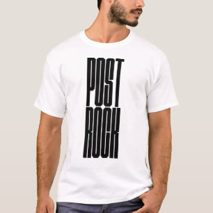 T-shirt logo typographie gras Post Rock