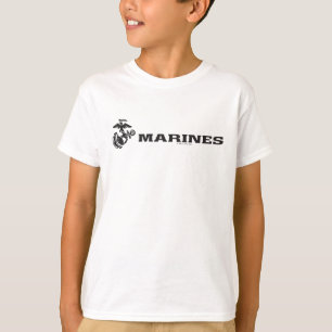 T-shirt Logo USMC - Noir