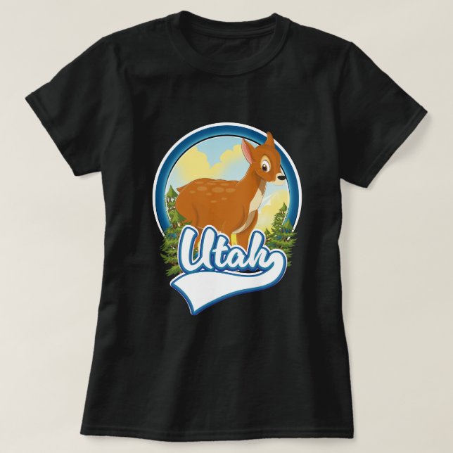 T-shirt Logo Utah Deer Travel (Design devant)