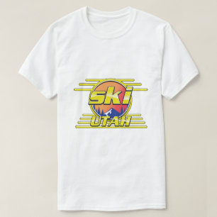 T-shirt Logo Utah Ski des années 1980