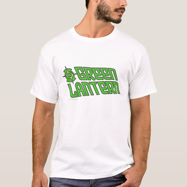T-shirt Logo vert lanterne rayé (Devant)