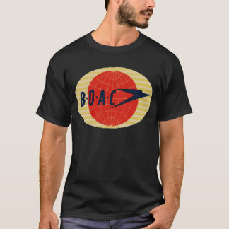 T-shirt Logo vintage de ligne aérienne de BOAC