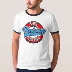 T-shirt Logo vintage de Séoul Corée du Sud Magnet