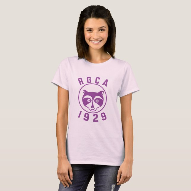 T-shirt Logo violet féminin RGCA (Devant entier)