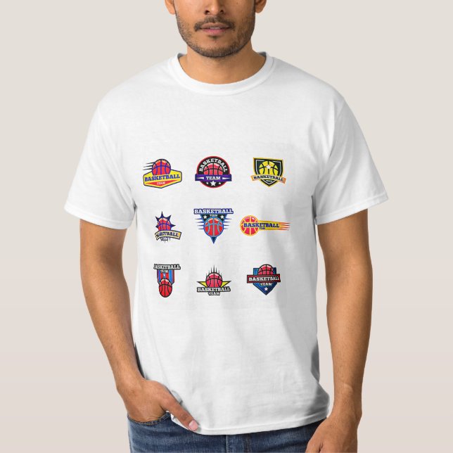 T-shirt Logos des équipes de basket-ball de la NBA (Devant)