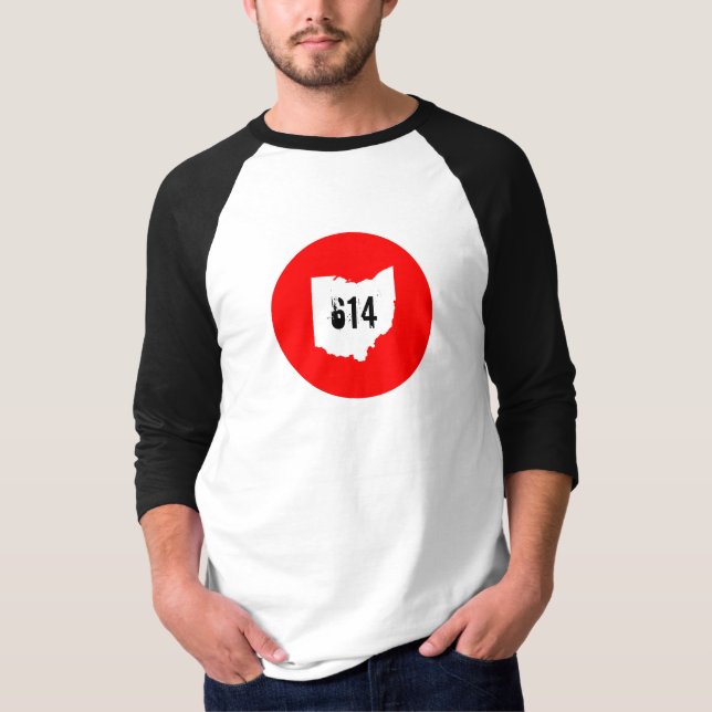 T-shirt L'Ohio 614 3/4 douille (Devant)