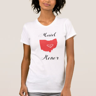 T-shirt L'Ohio féminin en chemise d'honneur