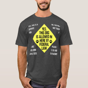 T-shirt Loi sur le propriétaire de chien de service - anim