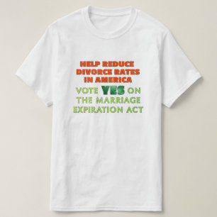 T-shirt Loi sur l'expiration du mariage