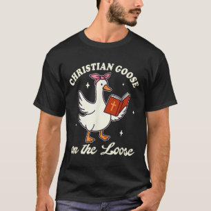 T-shirt L'Oie Chrétienne Sur L'Oie Silencieuse Perdue Jésu