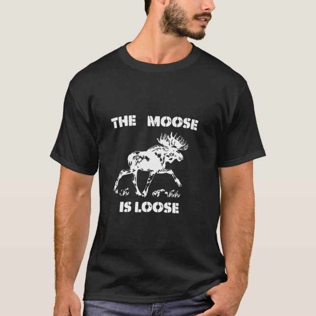 T-shirt L'Oie Est Perdu Amateurs D'Oie Moose Faune Moo (Devant)