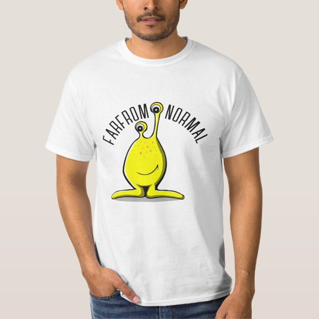 T-SHIRT LOIN DE LA CHEMISE DE MONSTRE À DEUX YEUX NORMALE (Devant)