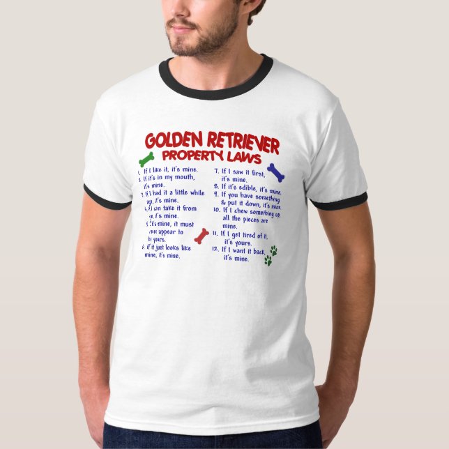 T-shirt Lois 2 de propriété de golden retriever (Devant)