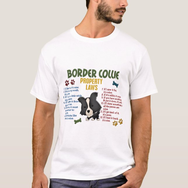 T-shirt Lois 4 de propriété de border collie (Devant)