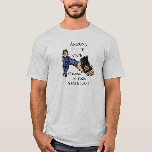 T-SHIRT LOIS D'IMMIGRATION DE L'ARIZONA (Devant)