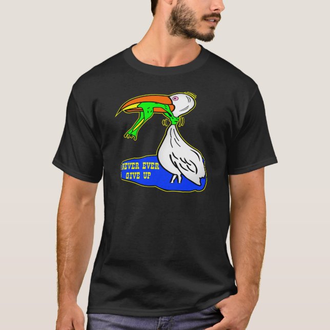 T-shirt L'oiseau d'obstruction de grenouille abandonnent (Devant)
