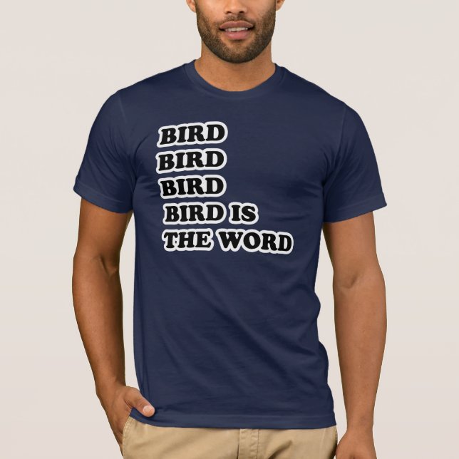 T-shirt L'oiseau est le mot (Devant)