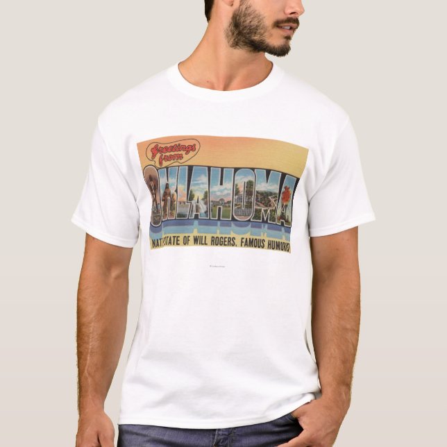 T-shirt L'Oklahoma (état indigène de volonté Rodgers) (Devant)