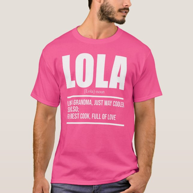 T-shirt Lola Comme Une Grand-Mère, Juste Un Chemin Glacièr (Devant)