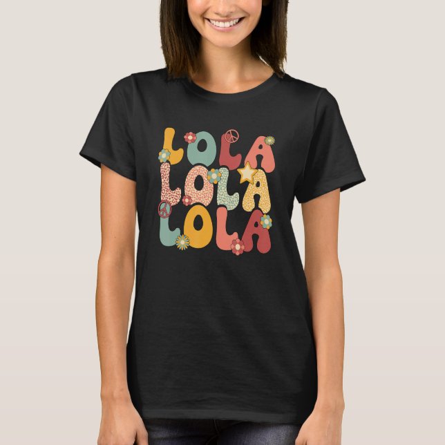 T-shirt Lola Grand-mère Super Lola Grand-mère (Devant)