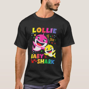 T-shirt Lollie De L'Anniversaire Requin Papa, Maman Corres