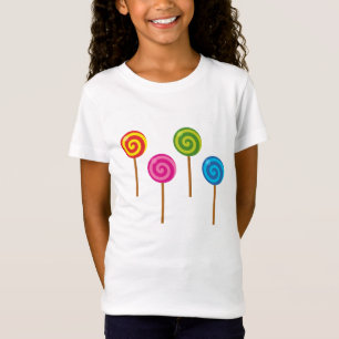 T-Shirt Lollipops à couleur spirale agitée