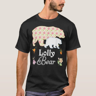 T-shirt Lolly Floral Ours Mignonne Famille Maman Grand-mèr