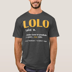 T-shirt LoLo Définition Noun Grand-parents Jour Drôle Cade
