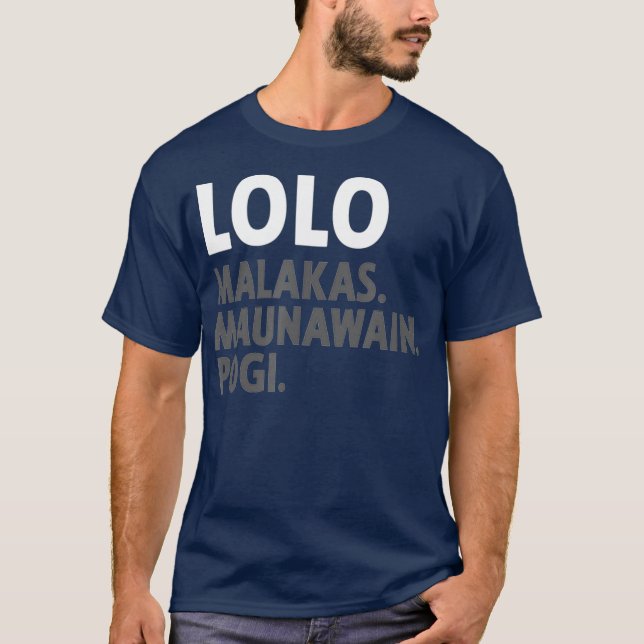 T-shirt Lolo Filipino Grandpa  Funny Filipino (Devant)