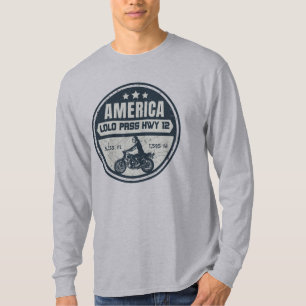 T-shirt Lolo pass route de moto Oregon