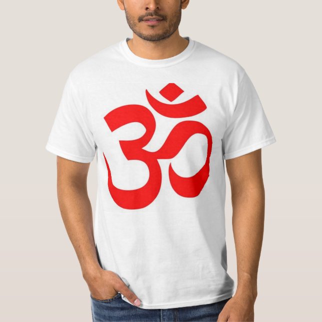 T-shirt L'OM symbole indou et bouddhiste (de ॐ) - (Devant)
