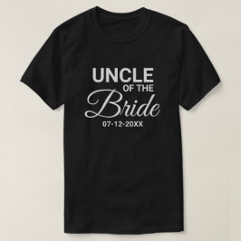 T-shirt L'oncle de la mariée mariée mariée famille jumelée