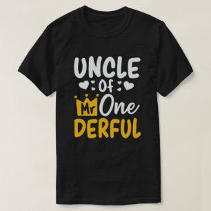 T-shirt L'oncle de M. Onederful 1st Birthday Party Matchin