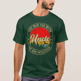 T-shirt L'oncle est un mauvais influence pour grand-père P