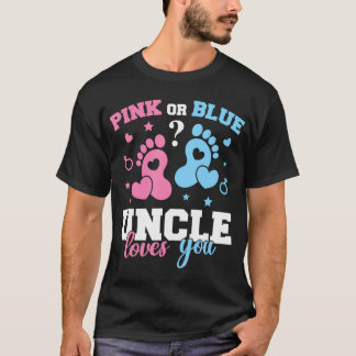 T-shirt L'Oncle Rose Ou Bleu Vous Aime T'Aimer T Chemise R