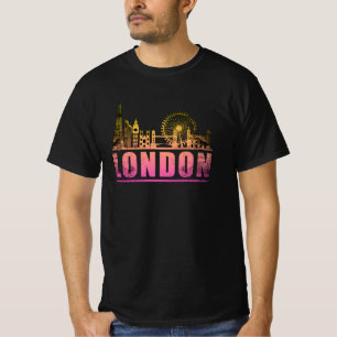 T-shirt London England City Skyline Cityscape Funny Cadeau