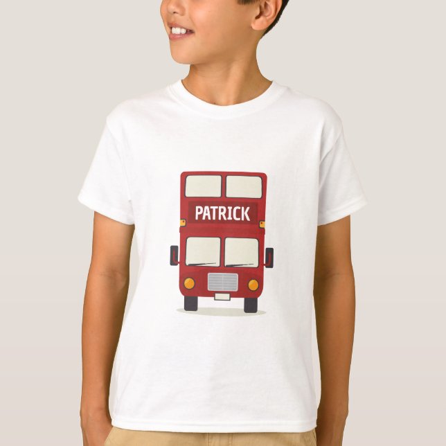 T-shirt London Red Bus personnalisé (Devant)