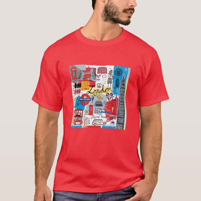 T-shirt Londres, Angleterre (Devant)