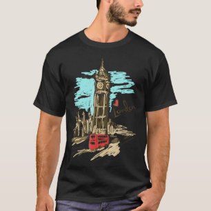 T-shirt Londres Angleterre T-Shirt- Retro Souvenir Love Lo
