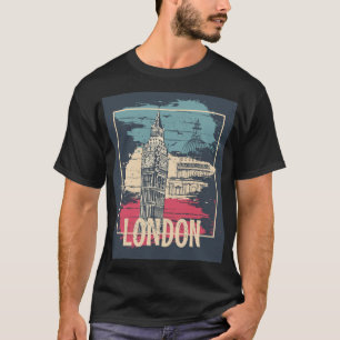 T-shirt Londres Big Ben : Poster de typographie
