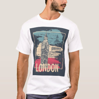 T-shirt Londres Big Ben : Poster de typographie
