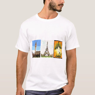 T-shirt Londres, Paris, New York