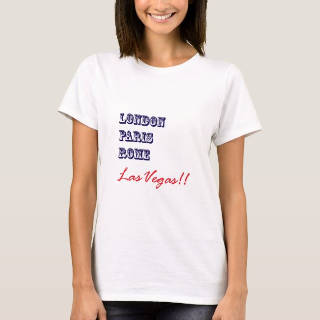 T-shirt Londres Paris Rome, Las Vegas (Devant)