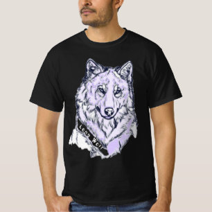 T-shirt Lone Wolf Améthyste Graphique Violet